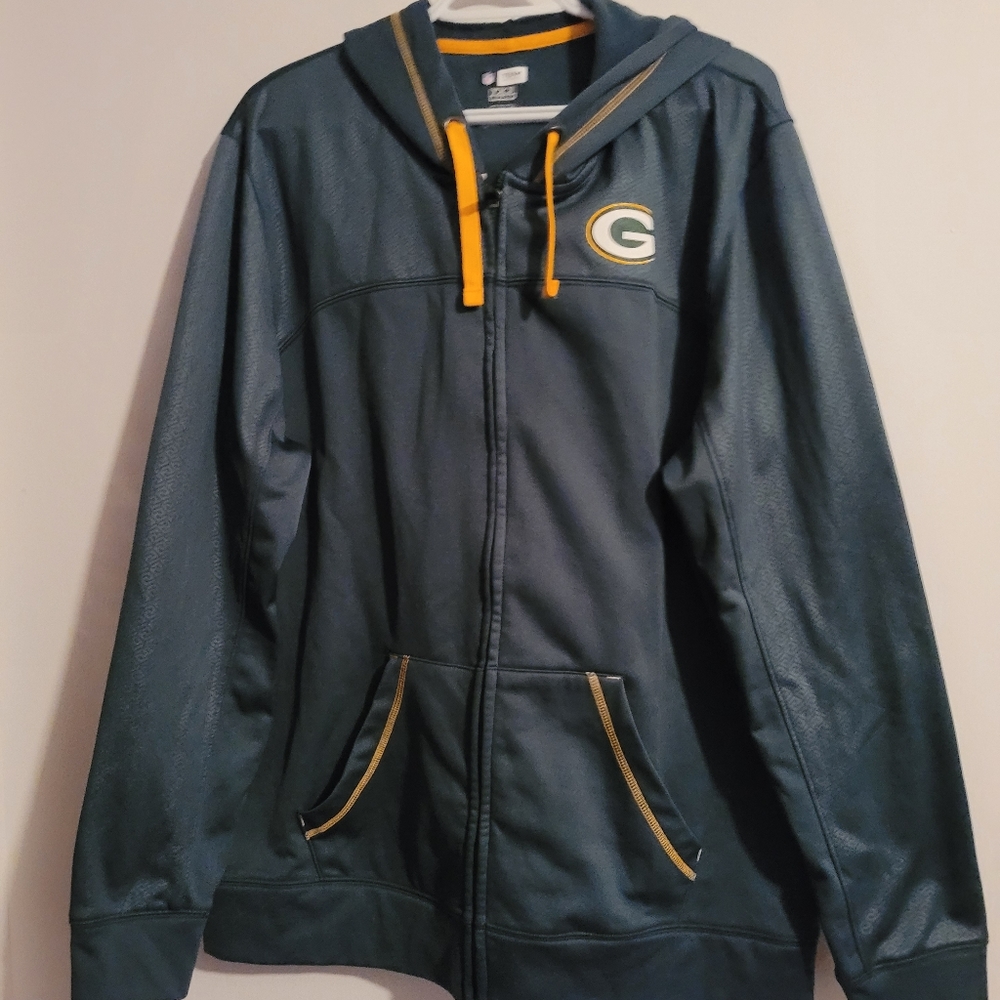 Mens GREEN BAY PACKER zip up XL